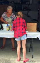 Fabulous crepes at the duck races...